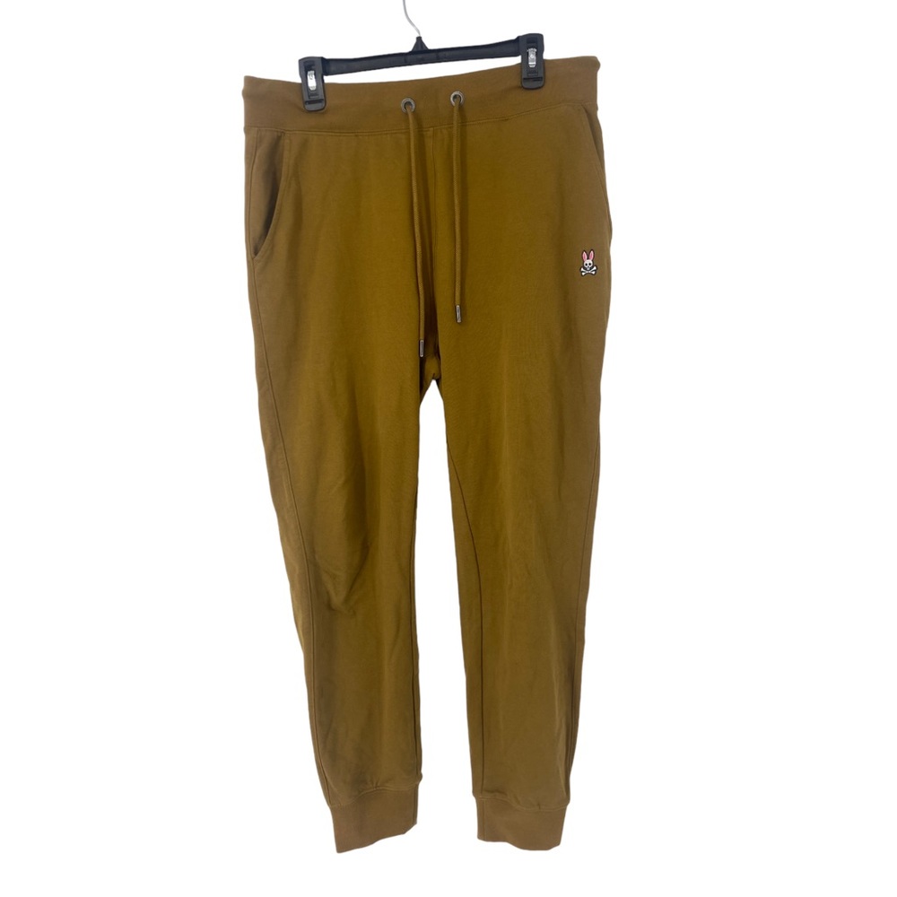 Psycho bunny FrenchTerry knit brown joggers
